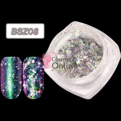 Fulgi de gheata Aurora Charm Chameleon Gradient de unghii Cod BSZ08